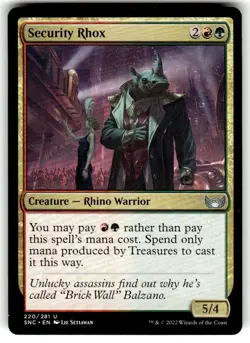 Security Rhox Streets of New Capenna Regular MTG - Image 1