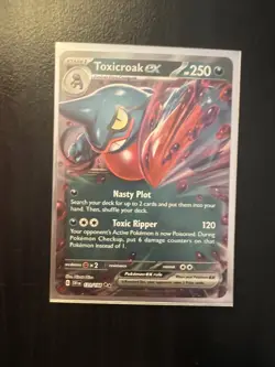 Toxicroak ex 131/198 SV01: Scarlet & Violet Base Set Pokemon Holo NM - Image 1