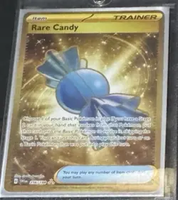 🔥 Rare Candy 256/198 Pokemon Scarlet & Violet Base Set Hyper Rare Gold Holo NM - Image 1