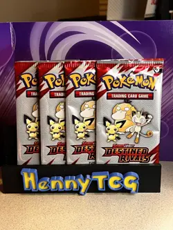 1x Pokemon Scarlet & Violet Destined Rivals Fun Booster Pack Factory Sealed - Image 1
