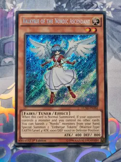 LC5D-EN184 Valkyrie of the Nordix Ascendant Secret Rare 1st Ed NM YuGiOh TCG - Image 1