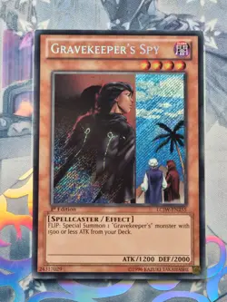 LCJW-EN255 Gravekeeper's Spy Secret Rare 1st Edition LP! YuGiOh TCG - Image 1