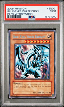PSA 9 DL09-EN001 Blue-Eyes White Dragon Wedgewood Duelist League 2009 Yugioh - Image 1