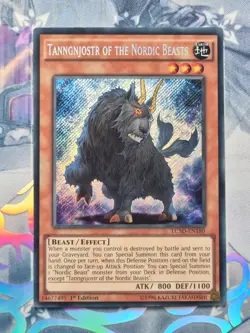 LC5D-EN180 Tanngnjostr of the Nordic Beasts Secret Rare 1st Ed NM YuGiOh TCG - Image 1