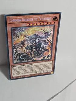 Yugioh Dogmatika Fleurdelis, the Thunderbolt DOOD-EN026 Secret Rare Near Mint - Image 3