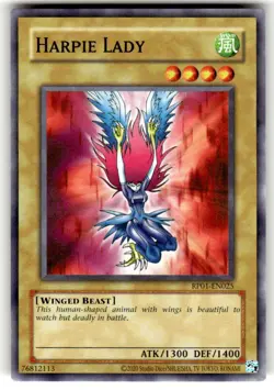 Yugioh Harpie Lady RP01-EN025 Common Retro Pack Reprint NM - Image 1