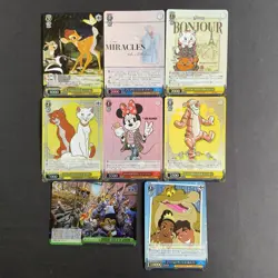 8 LOT SR Weiss Schwarz TCG Card Disney 100 Years Minnie Mouse Tiger etc. - Image 1