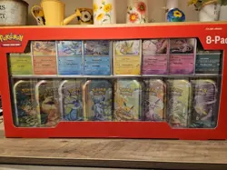 Pokemon TCG Scarlet & Violet Prismatic Evolutions Mini Tins Sealed, 8-Card - Image 1