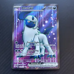 Pokemon TCG Obsidian Flames Absol EX Full Art Holo Card 214/197 - Image 1