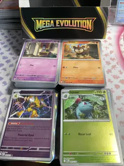375 Mega Evolutions Bulk 37 Rare Holo, 64 Reverse Holo - Pokemon TCG Cards - Image 1