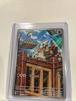 Timburr - Pokemon TCG Black Bolt Illustration Rare Pokemon Card 125/086 - Image 3