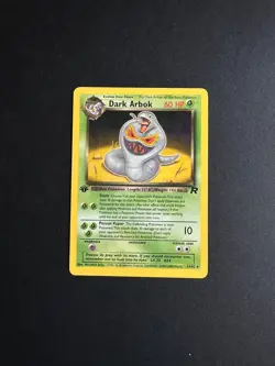 Pokemon Card Dark Arbok Team Rocket 1st Edition Rare 19/82 (NM-) - Image 1