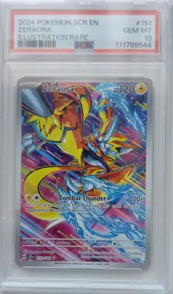 💥PSA 10 Zeraora 151/142 Illustration Rare Stellar Crown Pokemon Card GEM MINT - Image 1