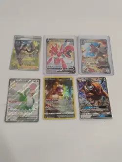 Pokemon Lycanroc Illustration Rare/Scizor Full Art/Galarian Gallery Holo Cards - Image 1