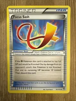 Focus Sash 91/111 Furious Fists Pokemon Card LP - Image 1