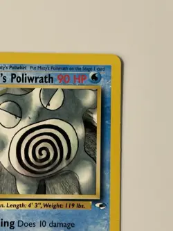 Misty’s Poliwrath 31/132 Gym Heroes Unlimited Pokemon Card TCG LP - Image 4