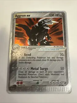 Aggron ex 95/100 EX Sandstorm Holo Rare Pokemon Trading Card - Image 1