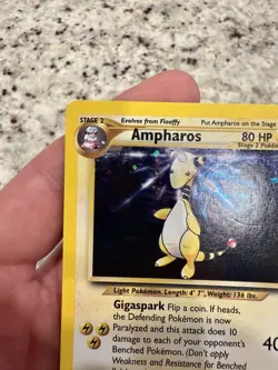 Pokemon Card Ampharos 11/111 Neo Genesis Holo Rare Trading Card NM - Image 2