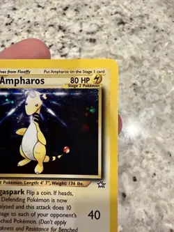 Pokemon Card Ampharos 11/111 Neo Genesis Holo Rare Trading Card NM - Image 3