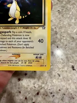 Pokemon Card Ampharos 11/111 Neo Genesis Holo Rare Trading Card NM - Image 4