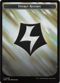 Emblem - Tamiyo, Seasoned Scholar // Energy Reserve Double-Sided Token T Modern - Image 2