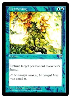 Boomerang - Mirage 1996 MTG Blue Common Instant NP X 3 (A) - Image 1