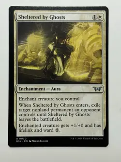 Sheltered by Ghosts (REGULAR) x1 - MTG Duskmourn: House of Horror DSK #30 - Image 1