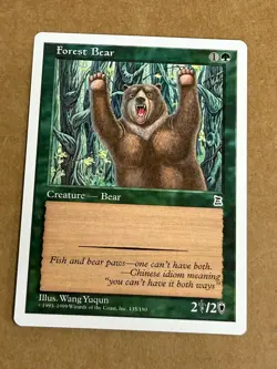Forest Bear Portal Three Kingdoms Regular English NM Magic The Gathering MTG - Image 1