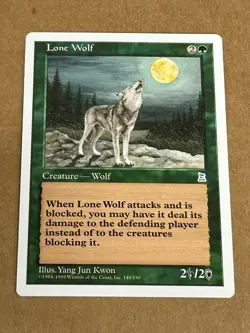 Lone Wolf MTG Portal Three Kingdoms Magic The Gathering NM Magic English - Image 1