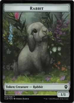 Treasure // Rabbit Double-Sided Token - FOIL - T Commander Legends: Battle for B - Image 2