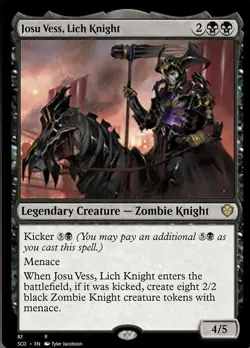 MTG-4x-Near Mint, English-Josu Vess, Lich Knight-Commander: Starter Decks - Image 1