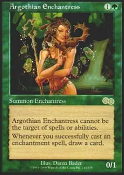 Lightly Played, French - 1 x MTG Argothian Enchantress Urza's Saga - Image 1