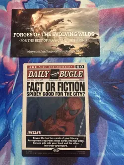 Fact or Fiction Foil Marvel's Spider-Man: Daily Bugle Breaking News Secret Lair - Image 1