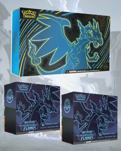 🔥 Phantasmal Flames: Pokemon Center ETB x2 + Mega Charizard X ex UPC *PREORDER - Image 1