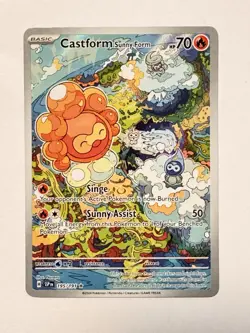 Pokemon - Surging Sparks - Castform Sunny Form 195/191 PACK FRESH!!! - Image 1