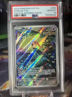 2023 Pokemon Paradox Rift SCREAM TAIL #065 BSP HOLO RARE TCG GRADED PSA 10 - Image 1