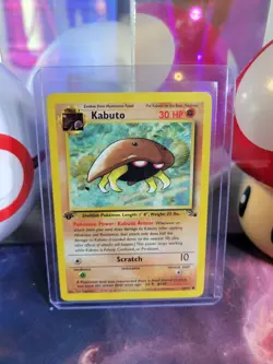 Kabuto 50/62 Pokemon TCG Fossil 1st Edition Regular Common LP - Image 1