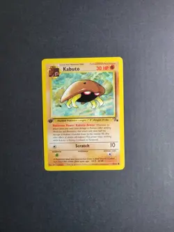 Kabuto 50/62 Pokemon TCG Fossil 1st Edition Regular Common LP - Image 2