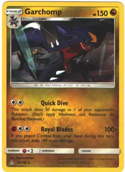 Garchomp 99/156 Ultra Prism Regular Rare Pokemon TCG - Image 1