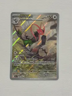 Pokemon TCG Unfezant 150/086 SV:Black Bolt Illustration Rare Holo NM - Image 3