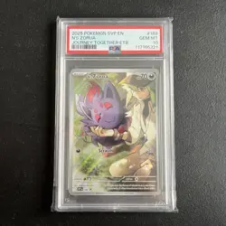 2025 POKEMON JOURNEY TOGETHER ETB N'S ZORUA FULL ART PROMO 189 PSA 10 GEM MINT - Image 1