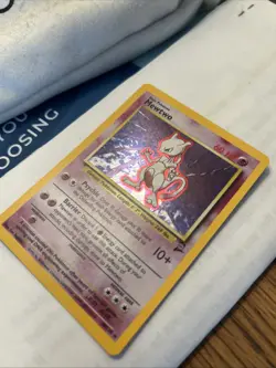 Mewtwo 10/130 TCG 1999 Pokemon Holo Rare Vintage Base Set 2 WOTC NM-LP SWIRL - Image 3