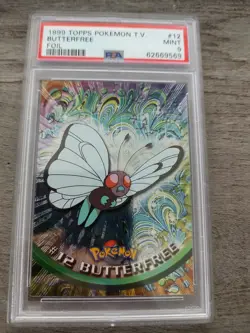 1999 Topps Pokemon TV Butterfree Foil PSA 9 - Image 1