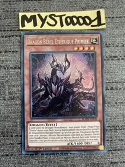 Carte Yu-gi-oh! Dragon Beryl Etherique Primite BLMM-FR130 Secret Rare Francais - Image 1
