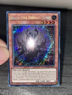 Carte Yu-gi-oh! Dragon Beryl Etherique Primite BLMM-FR130 Secret Rare Francais - Image 3