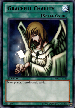 Graceful Charity - Black Rare 1st Edition BP02-EN137 - LP - YuGiOh - Image 1