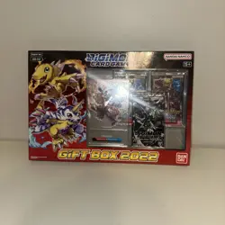 Digimon Cards Gift Box 2022 Flamemon & Strabimon Bandai Promos Packs Much More - Image 1