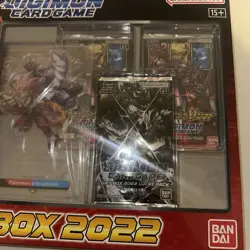 Digimon Cards Gift Box 2022 Flamemon & Strabimon Bandai Promos Packs Much More - Image 2
