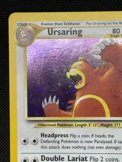 Pokemon TCG Neo Discovery Ursaring Card 15/75 Holo Rare Unlimited NM - Image 3