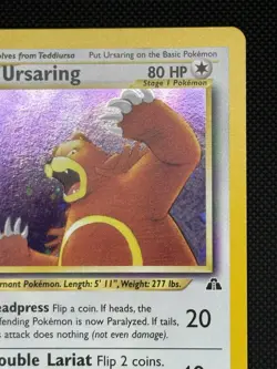 Pokemon TCG Neo Discovery Ursaring Card 15/75 Holo Rare Unlimited NM - Image 4